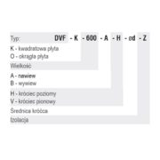 Nawiewnik wirowy sufitowy DVF